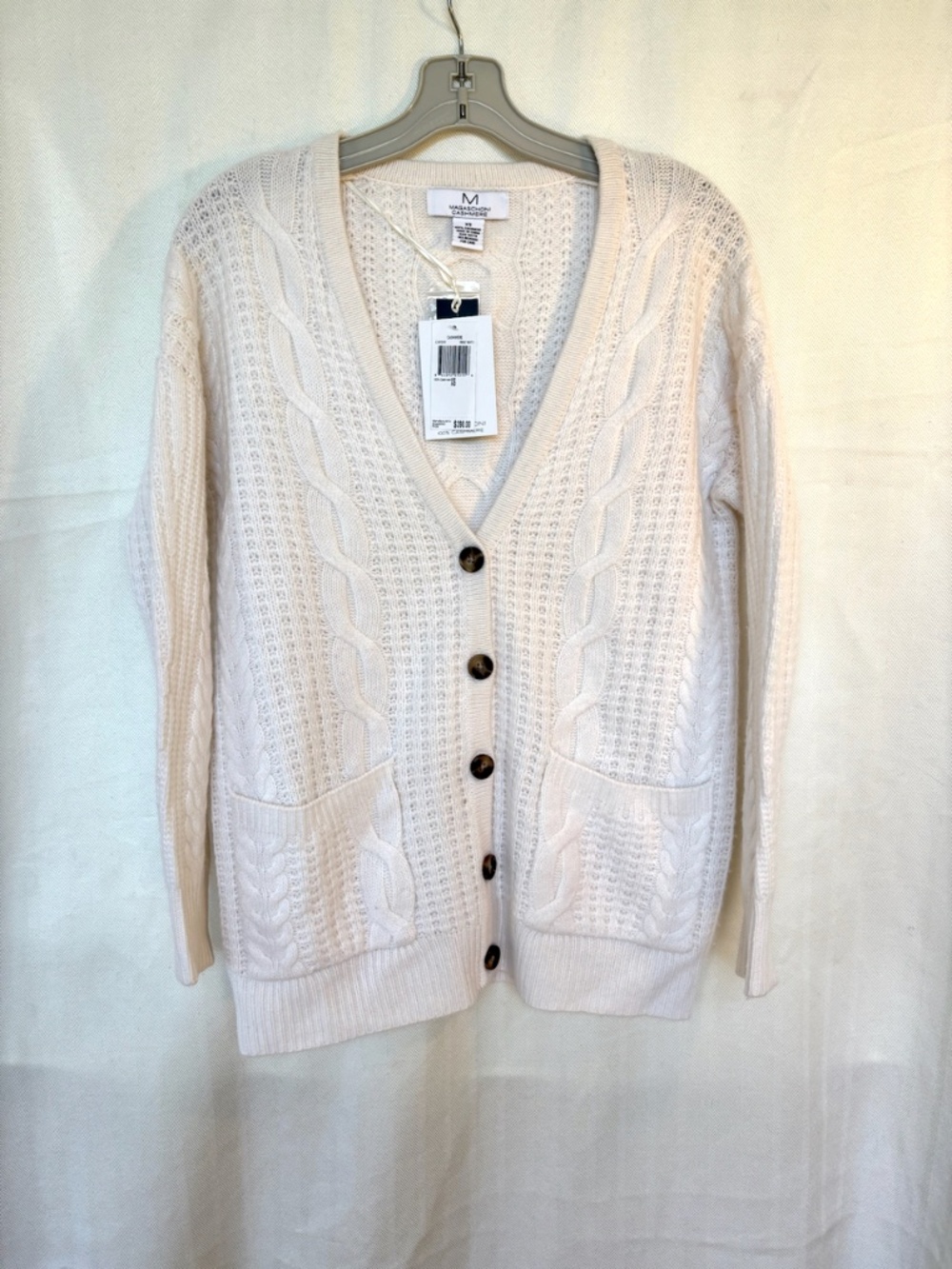 Magaschoni 100% Cashmere Cardigan Sweater - Picture 1 of 5